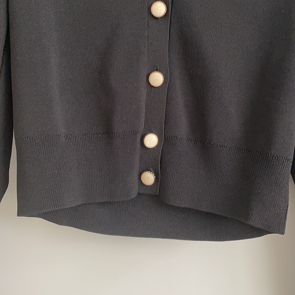 Zara puff sleeve cardigan with pearl button detail - Picture 5 of 5